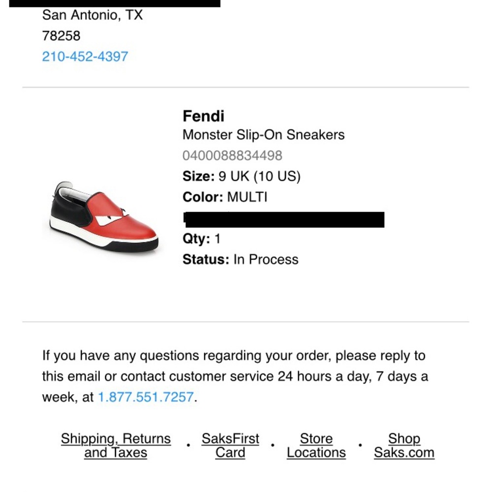 Fendi Monster Slip on Sneakers with Studs UK9/US10 - Picture 6 of 6